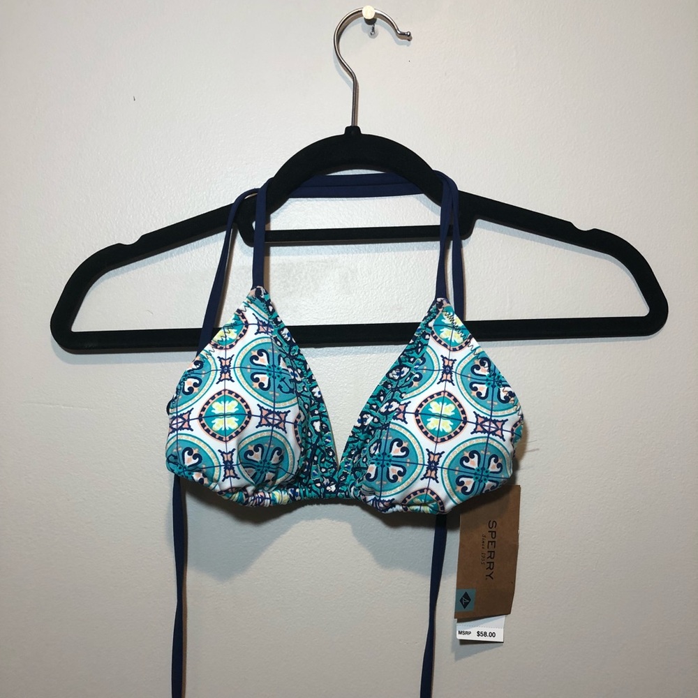 NWT Sperry Mix and Match Bikini Bathing Suit Top S